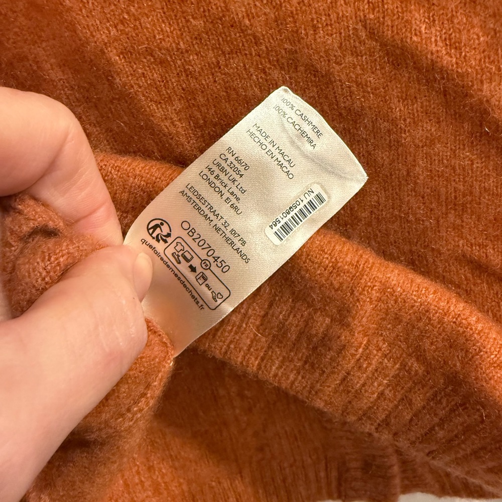 Free People Beatrice Cashmere Vest Cable Knit Button-Down - Picture 5 of 5